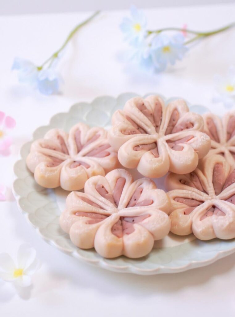 I love Japanese desserts, so I tried making these Sakura Anpan. Almost too pretty to eat!