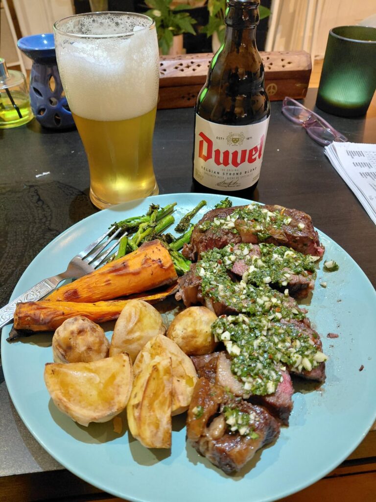 First cast iron pan steak