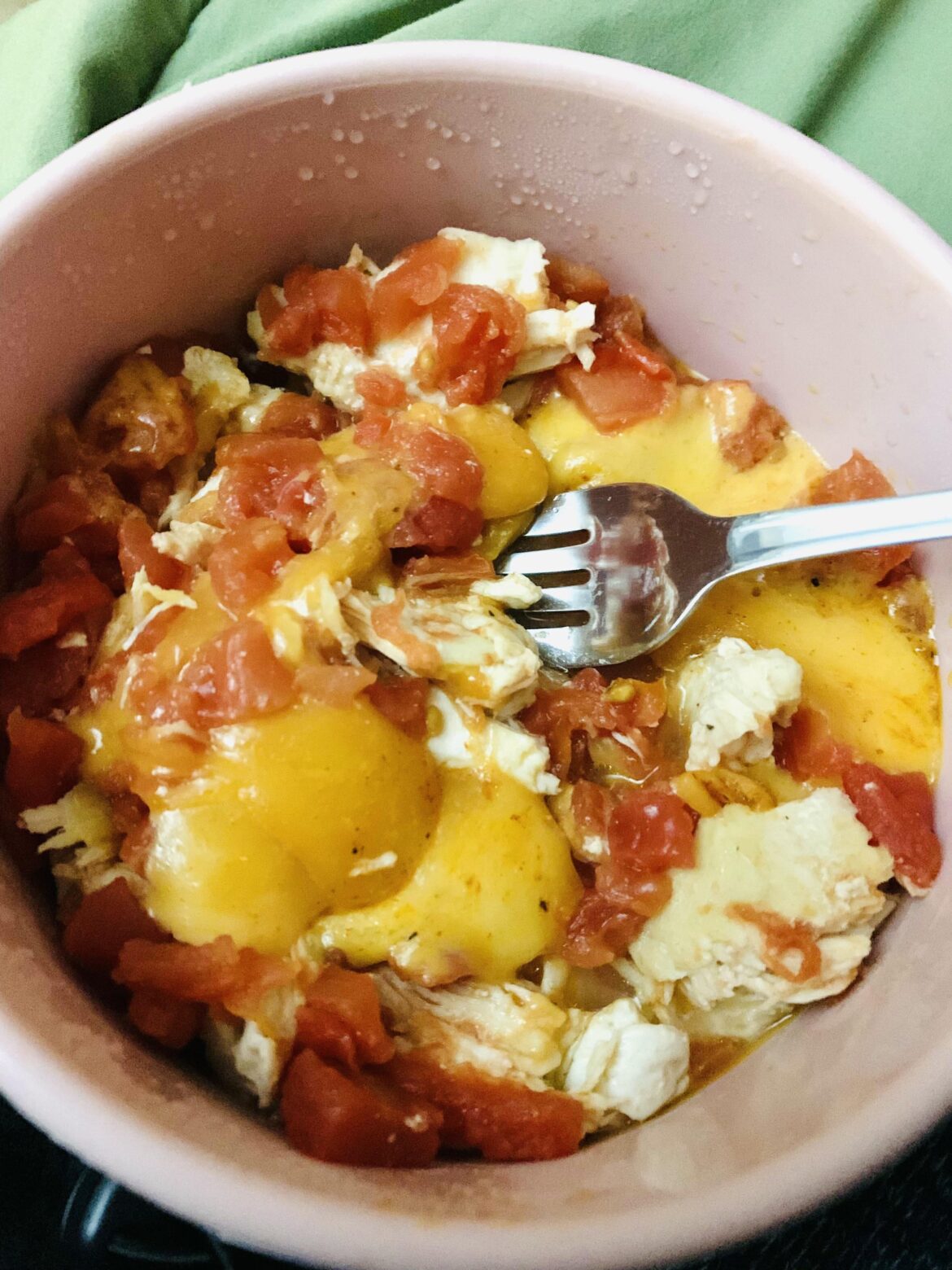 Chicken Breast w/Tomatoes and Taco Cheese Curds