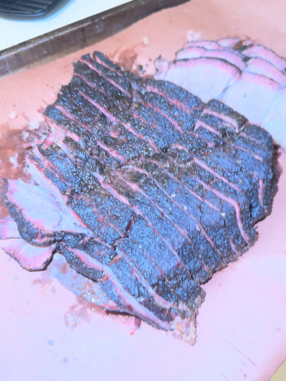 Smoked a chuck roast like a brisket