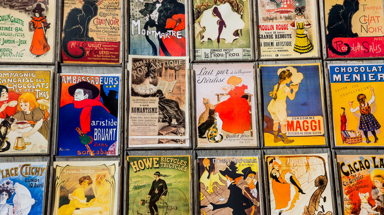 A colorful collection of vintage French posters