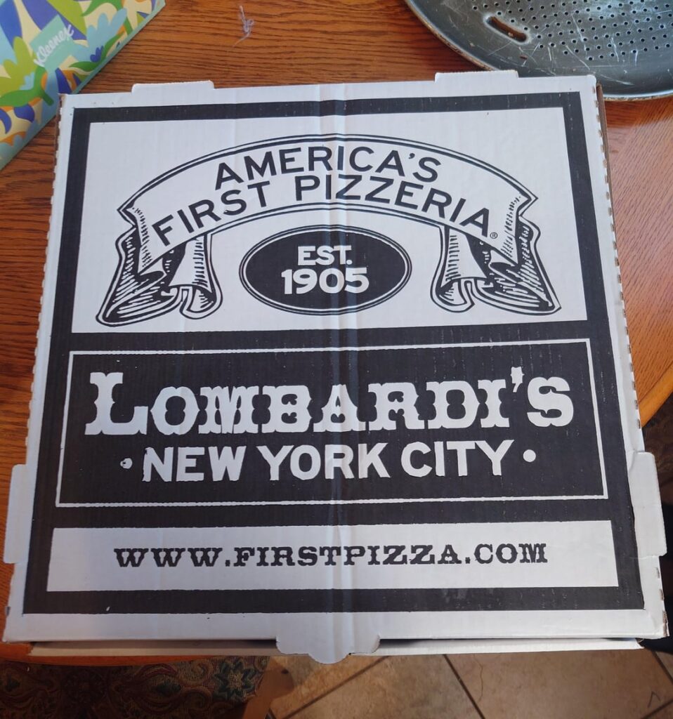 Lombardi's Pizza Flown to CA