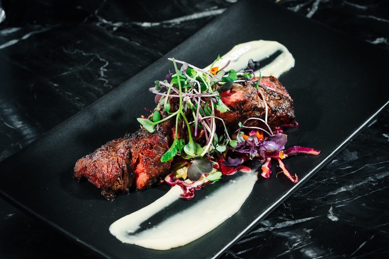 The grilled flat iron steak at The Hillmont in Auburn