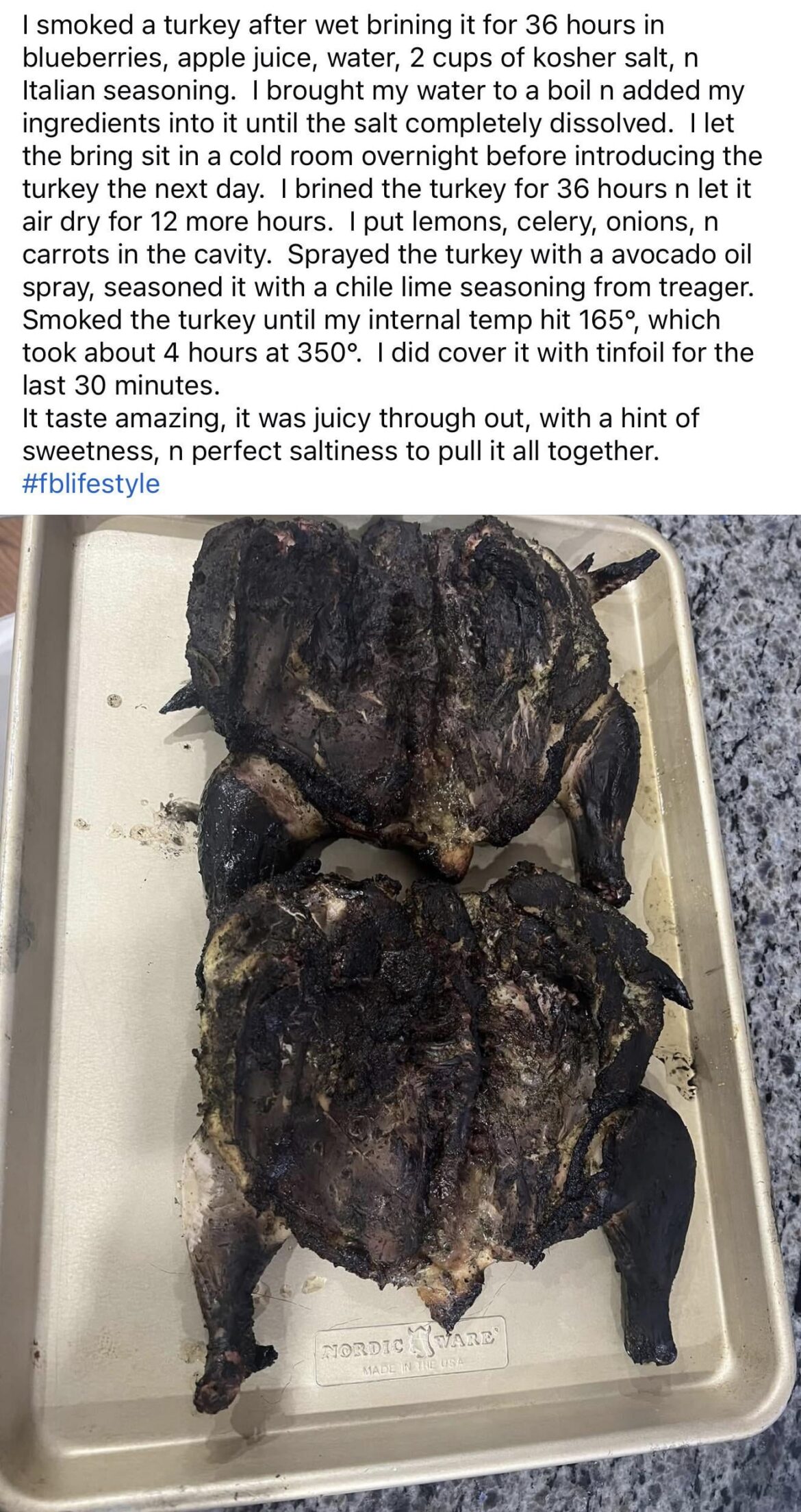 Turkey recipe to die for…. Or from.