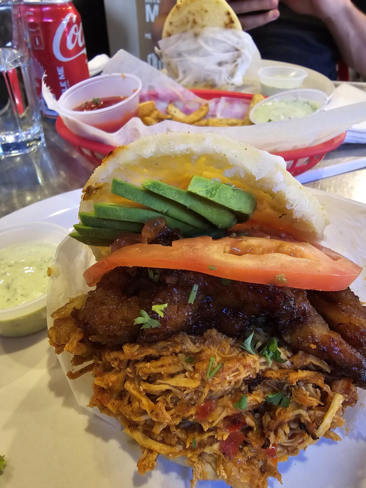 Delicicious arepa from Bolivar & Lincoln