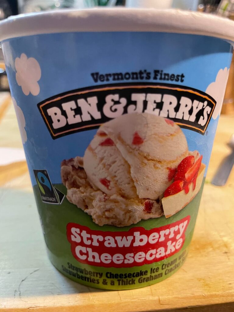 B&J Strawberry Cheesecake