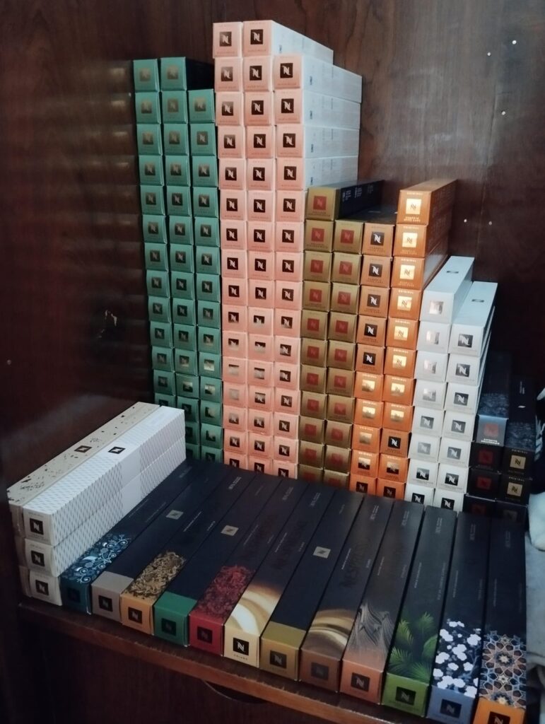 My Nespresso OL Stock.