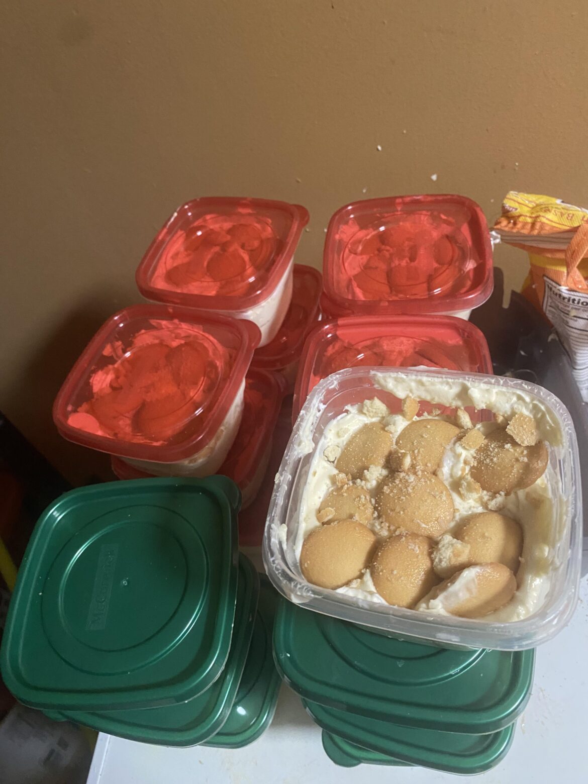 Meal Prepped some Banana Puddings
