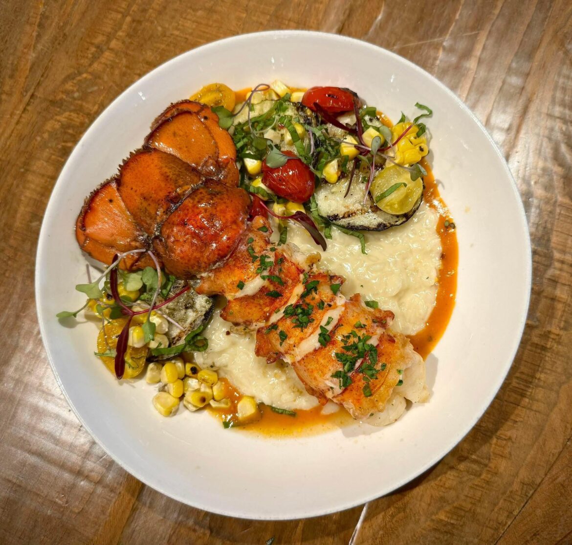 When the lobster is this tender and the risotto this creamy, you just know you’re about to ascend. [OC]