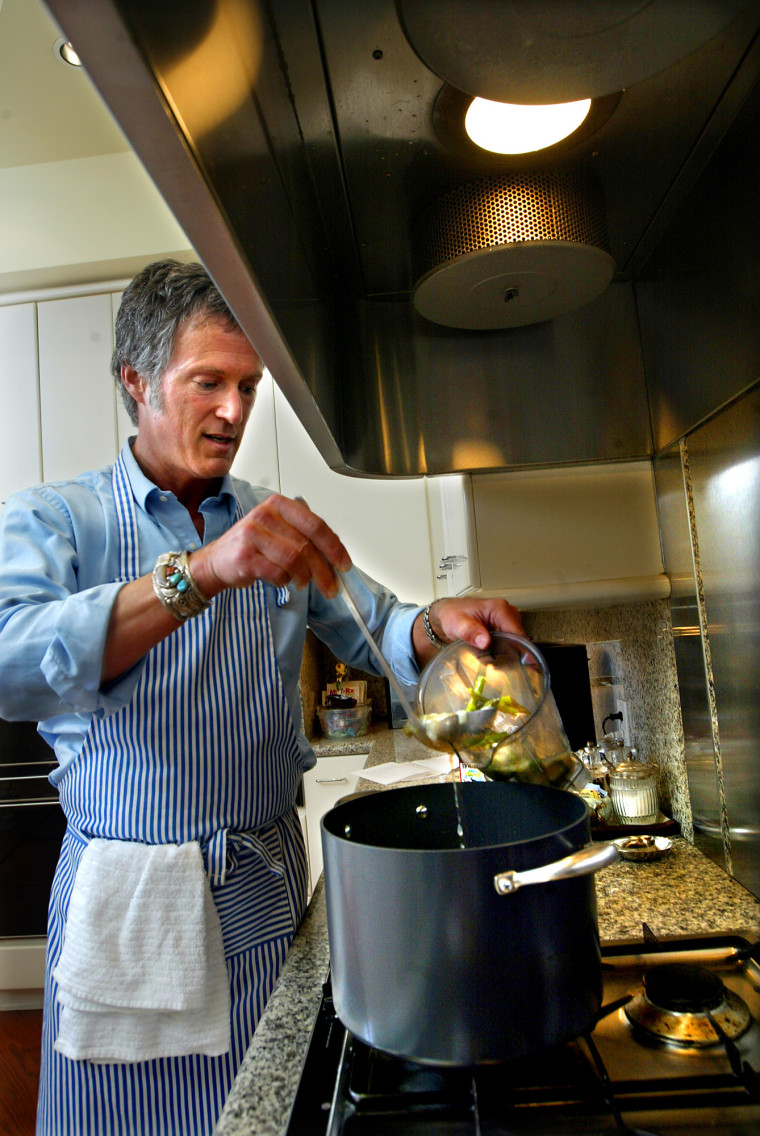 Neil Zevnik working as a private chef.