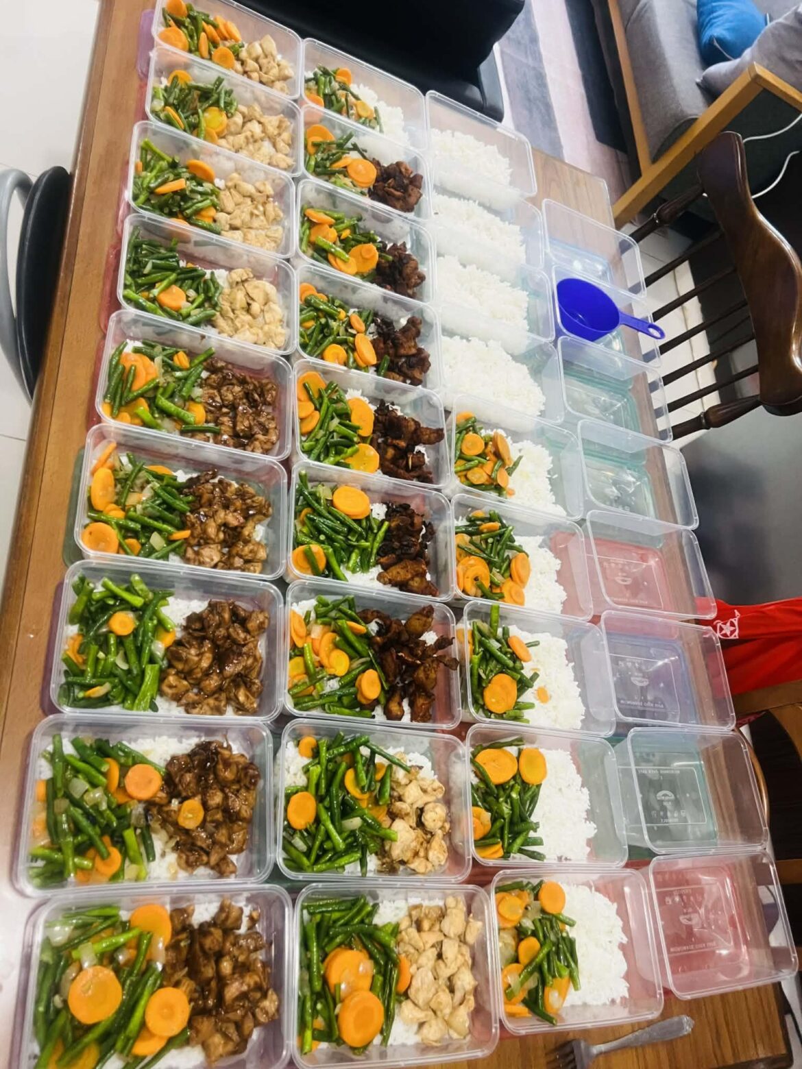 Getting back into meal prepping! 35 meals for $40 🙂