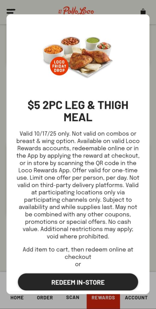 El pollo loco great deal today only