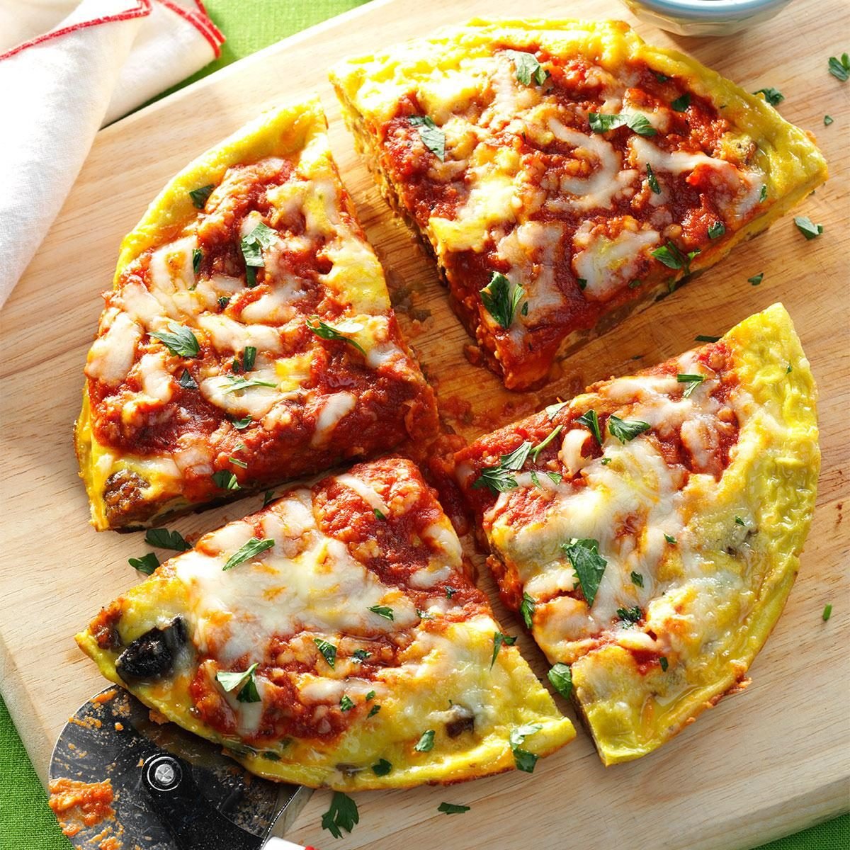Sausage & Mushroom Pizza Frittata