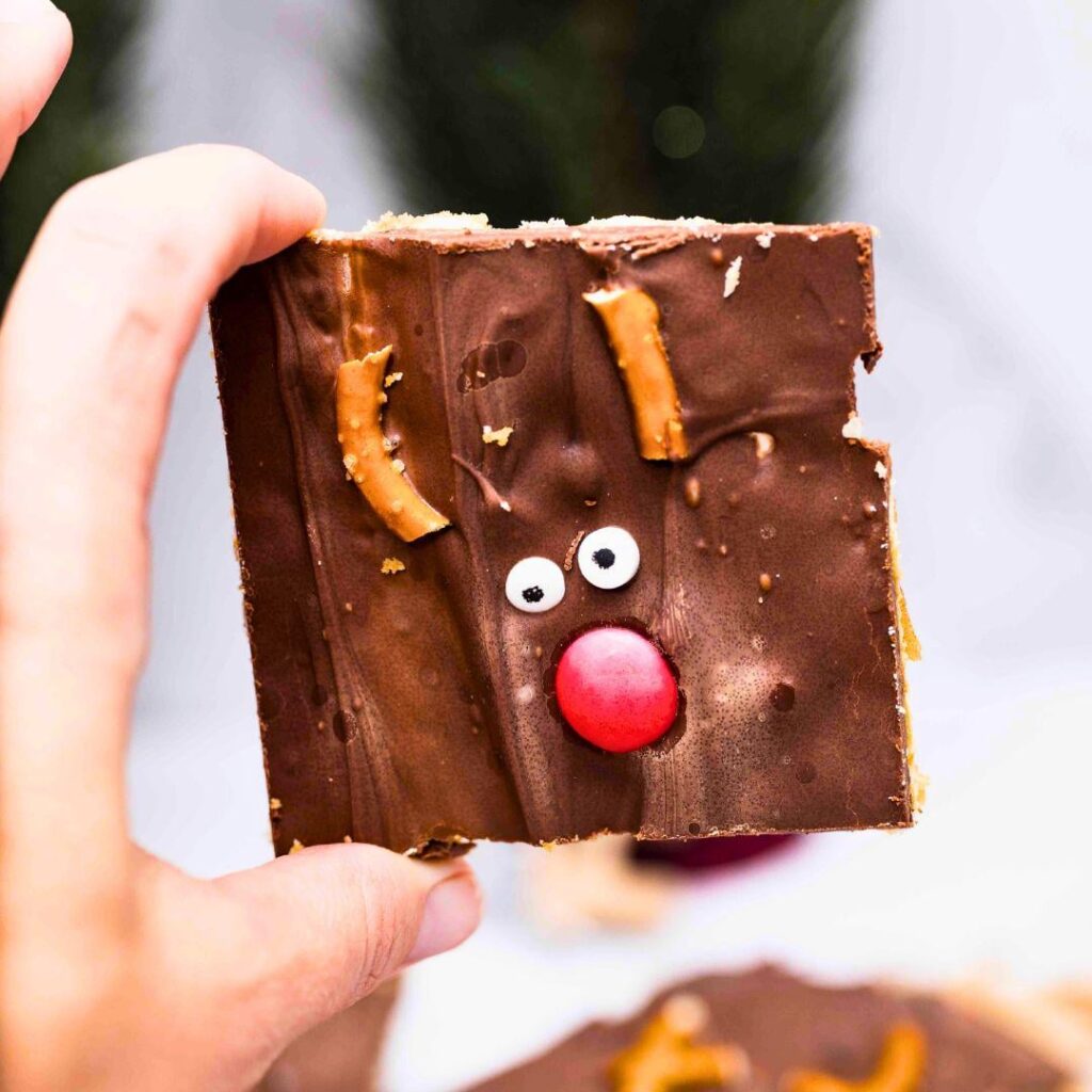 Reindeer Christmas Saltine Toffee