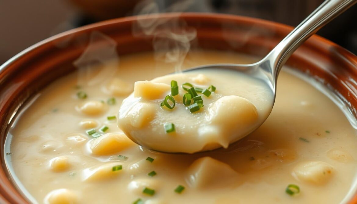 This Crock Pot Potato Soup saved my chaotic day