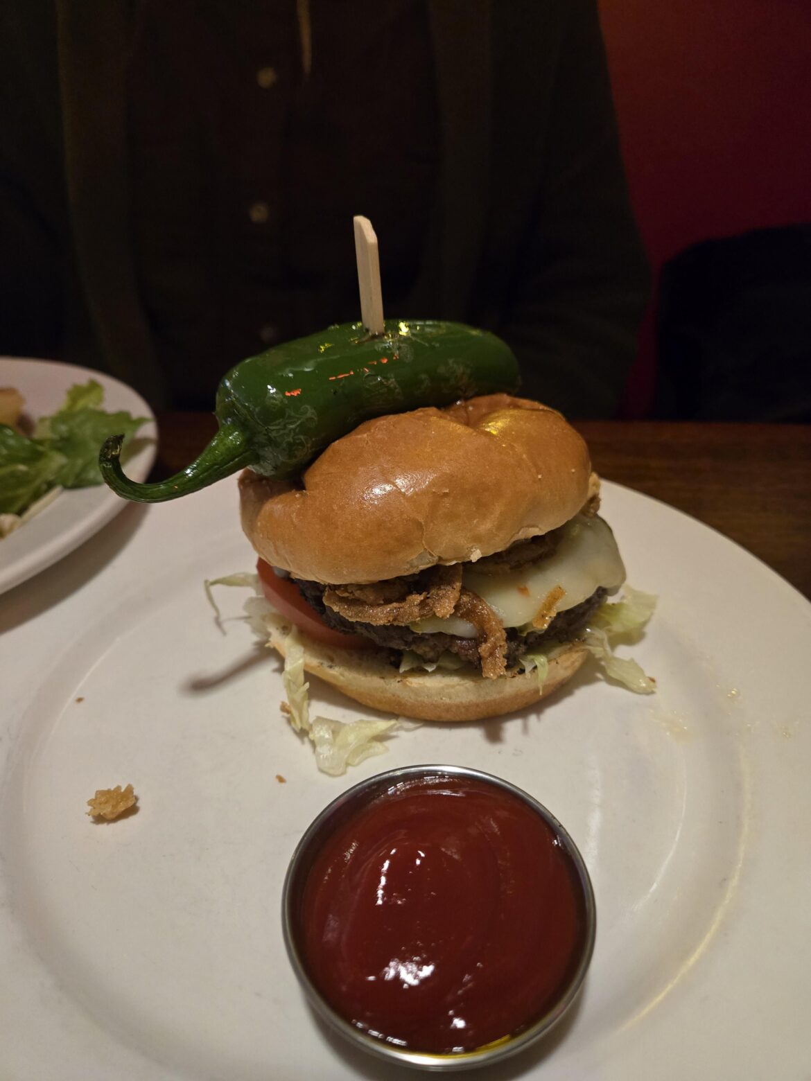 Girlfriend ordered a burger that the menu said came with jalepeno. What even is this lol