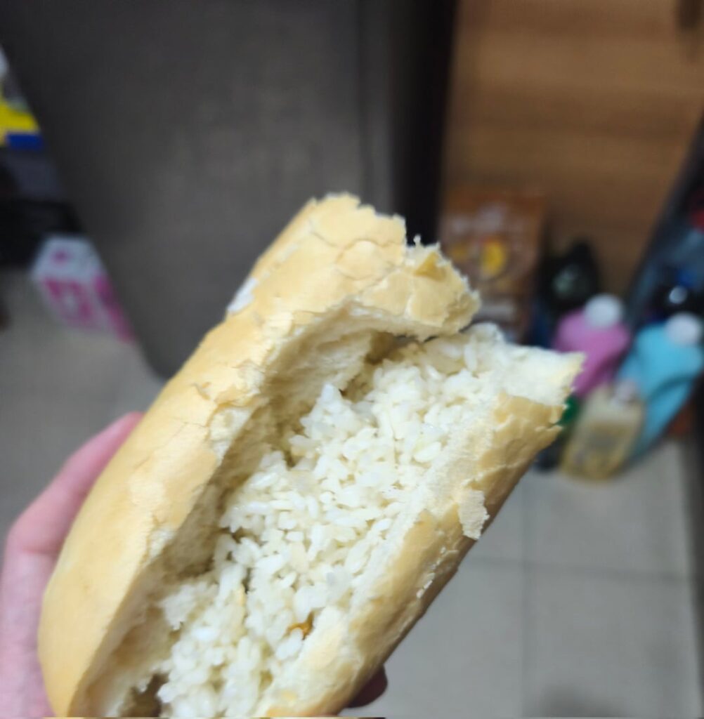 Rice sandwich.