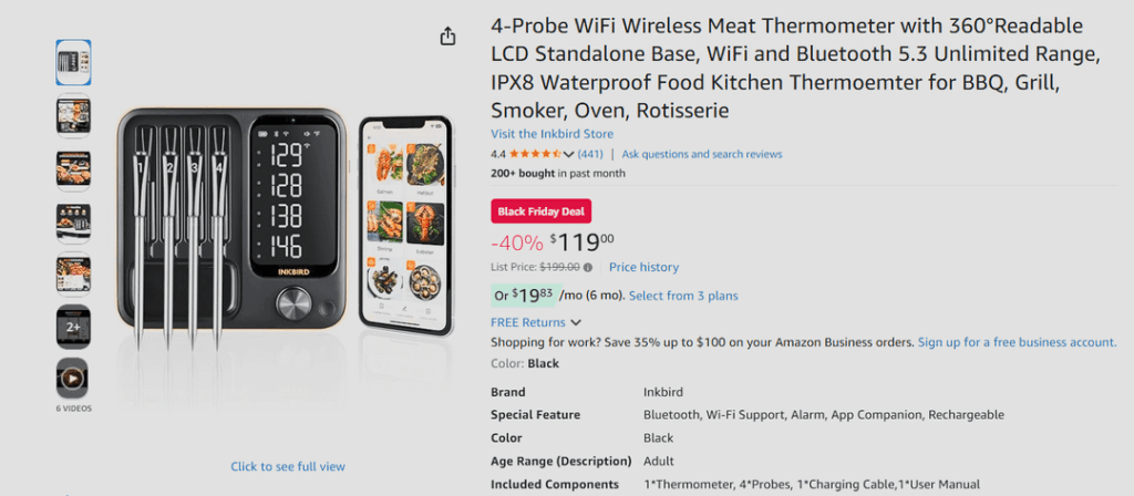 inkbird wireless thermometers black friday deal on Amazon – Im confused inkbird wireless thermometers black friday deal on Amazon - Im confused