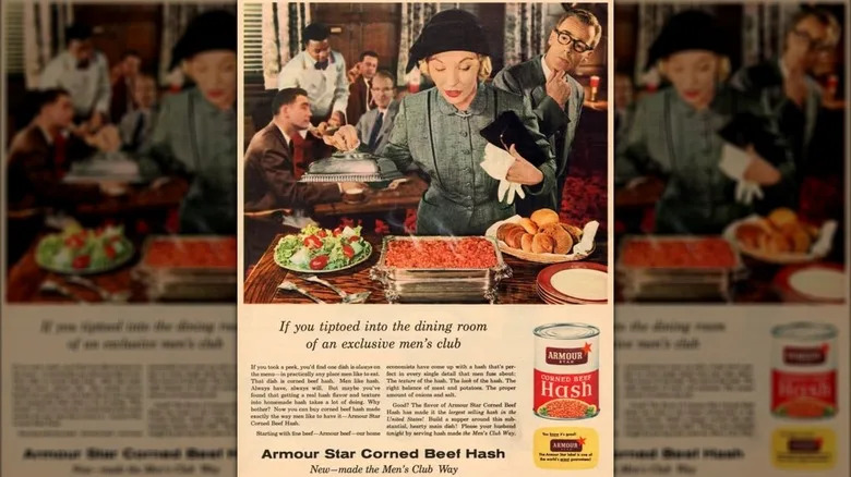 1950s ad for Armour Star Corned Beef Hash