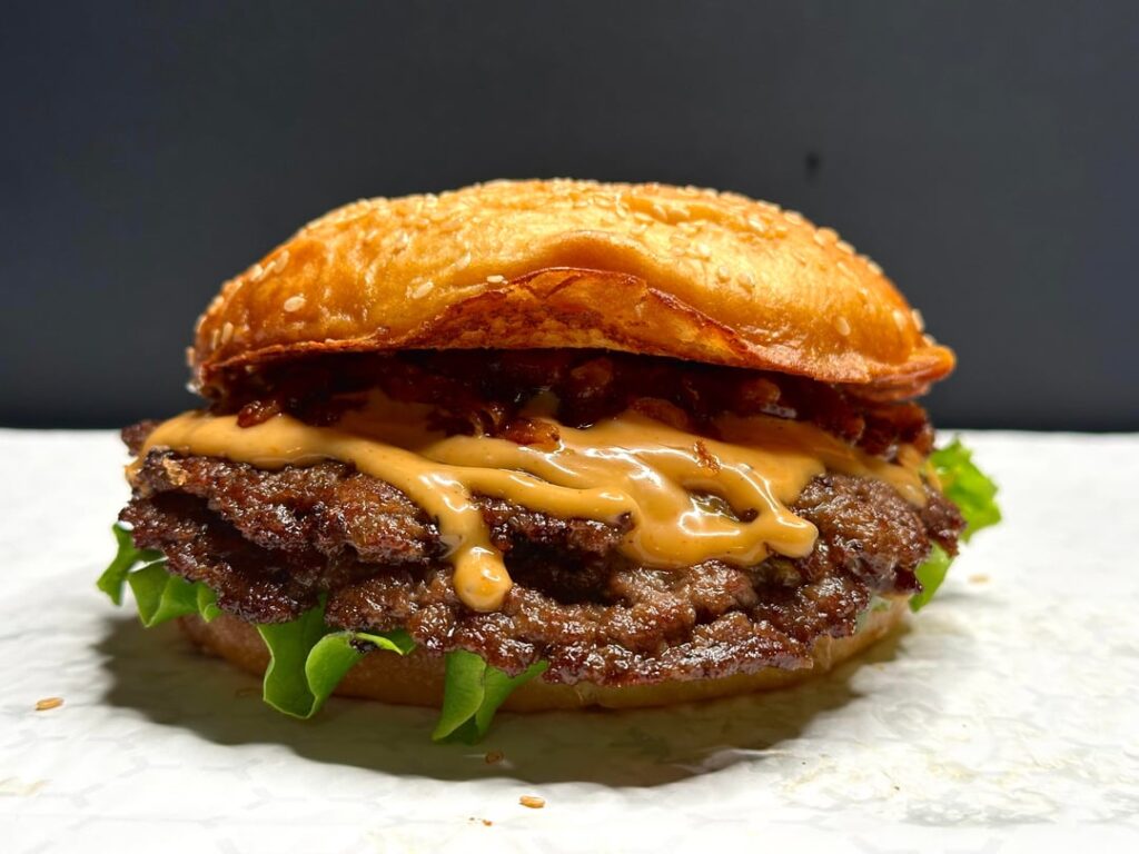 Homemade smash burgers