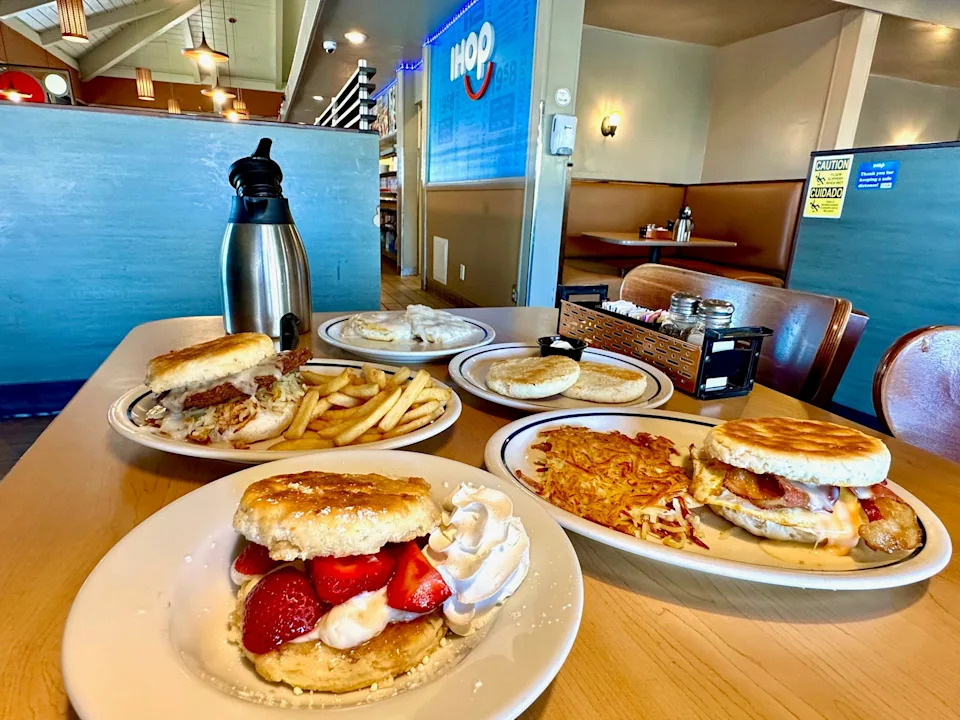 IHOP Biscuit Menu- all four items