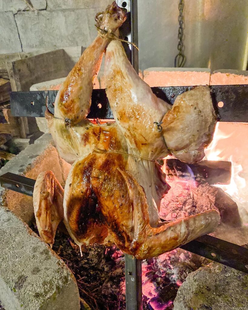 One way to grill a turkey...