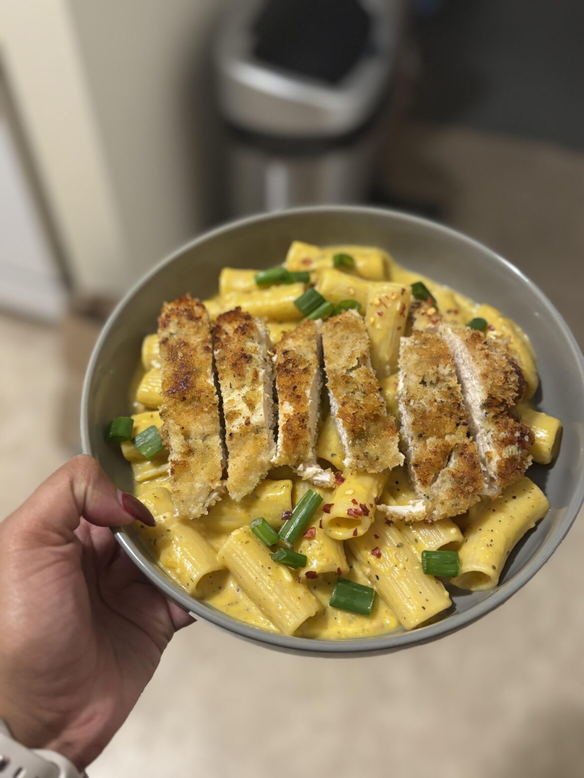 Tini’s Crispy Chicken Cutlets &  Rigatoni