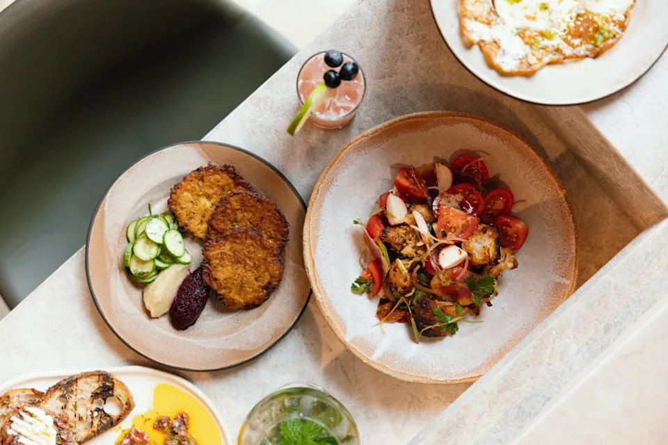 Assorted brunch dishes at Malka in West Palm Beach.