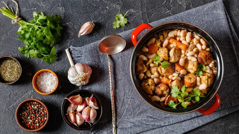 A classic French cassoulet.