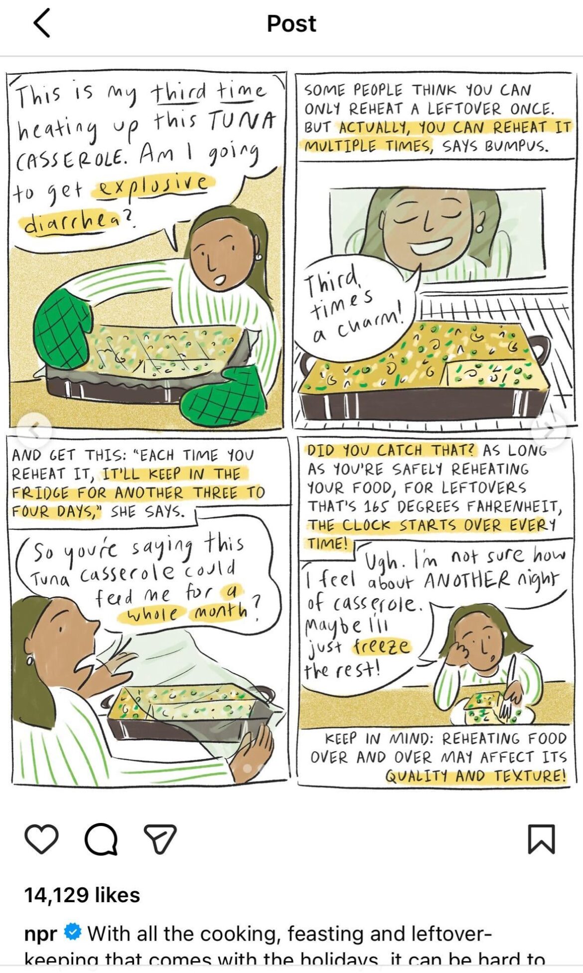 NPR food safety question