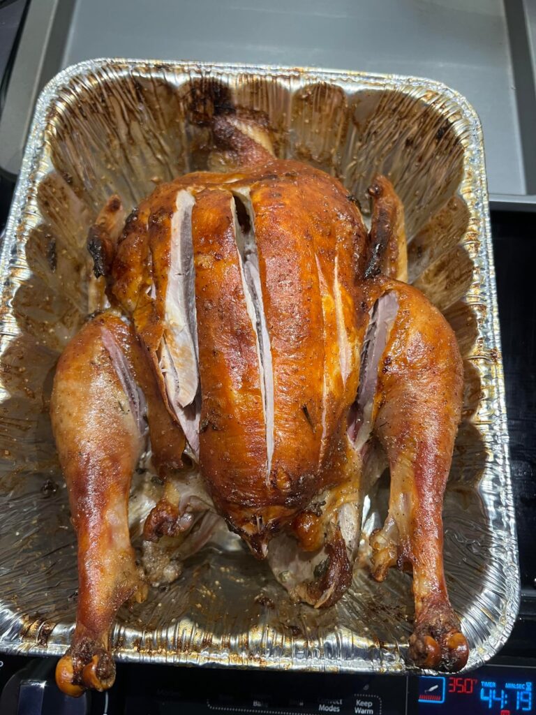 Thanksgiving a day early! I did cook the stuffing a bit more!