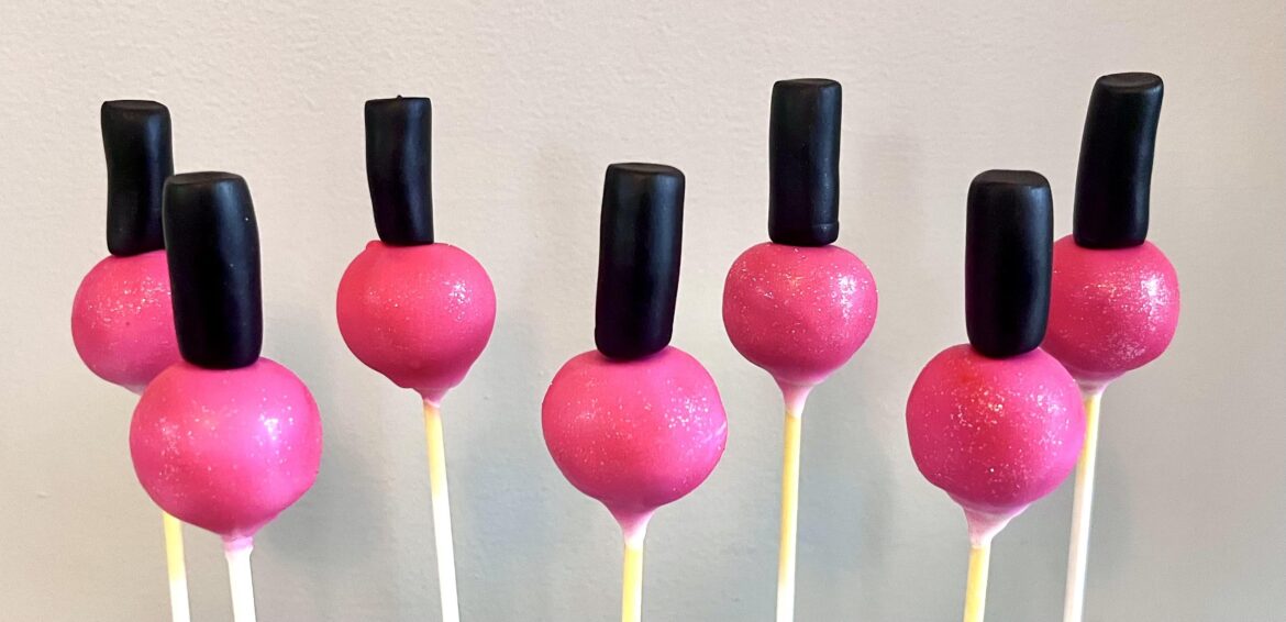 Nail polish cake pops