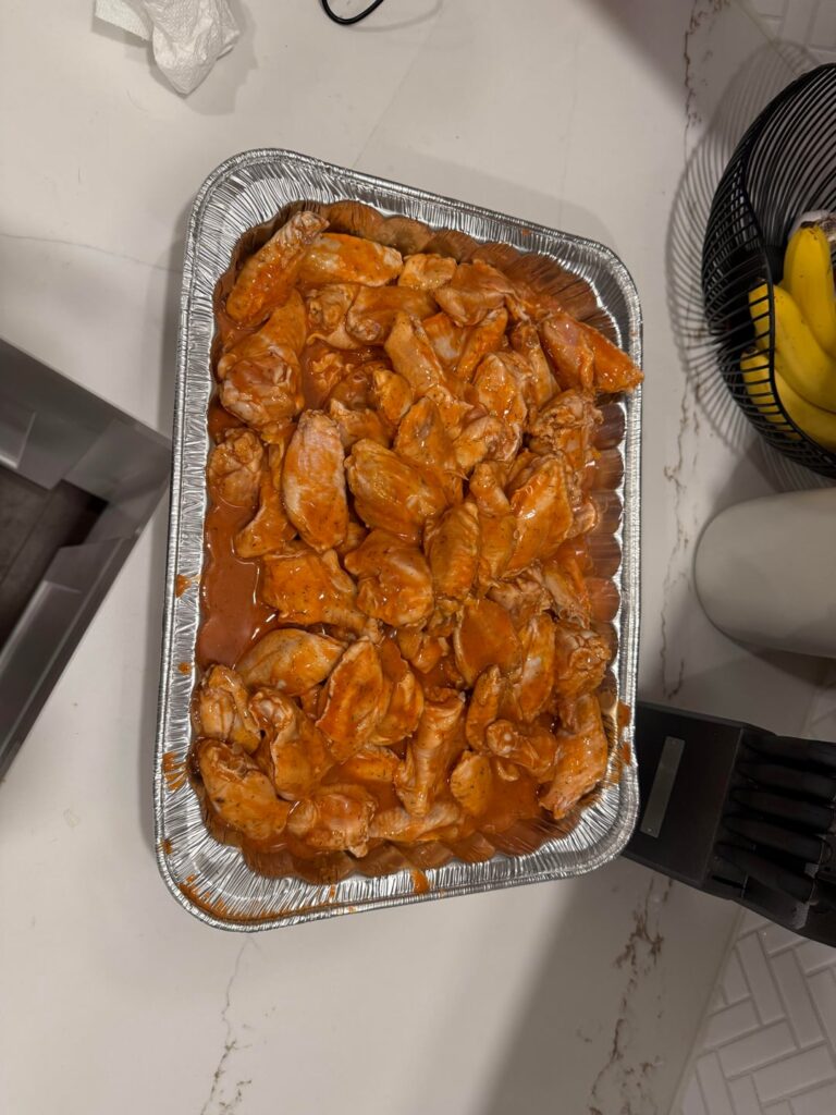 Red Hot Dill Pickle flavored wings