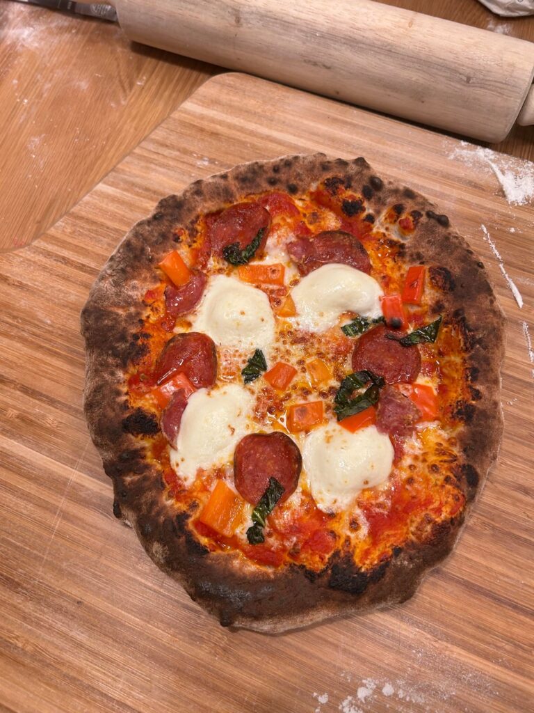 calories in this home made pizza? (+ cheesy bread thing)