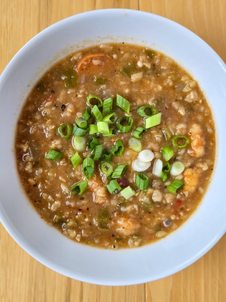 Gumbo and kale salad