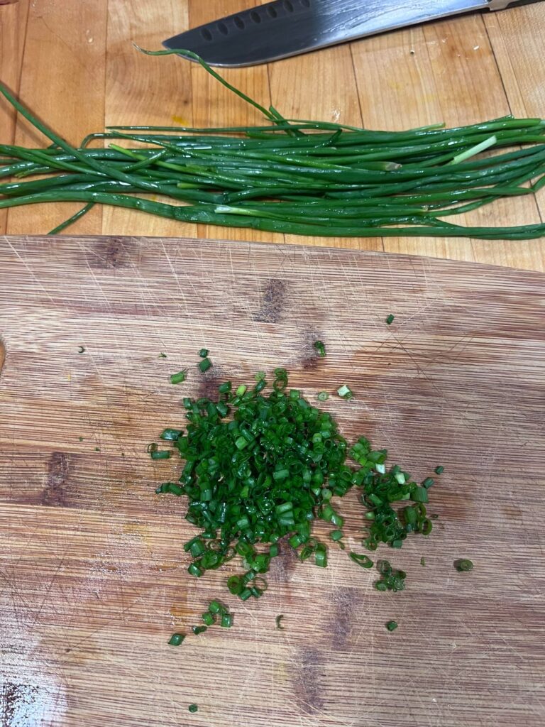 Not the most impressive pic put this is the 7th time I’ve cut these green onions since I planted them in April.