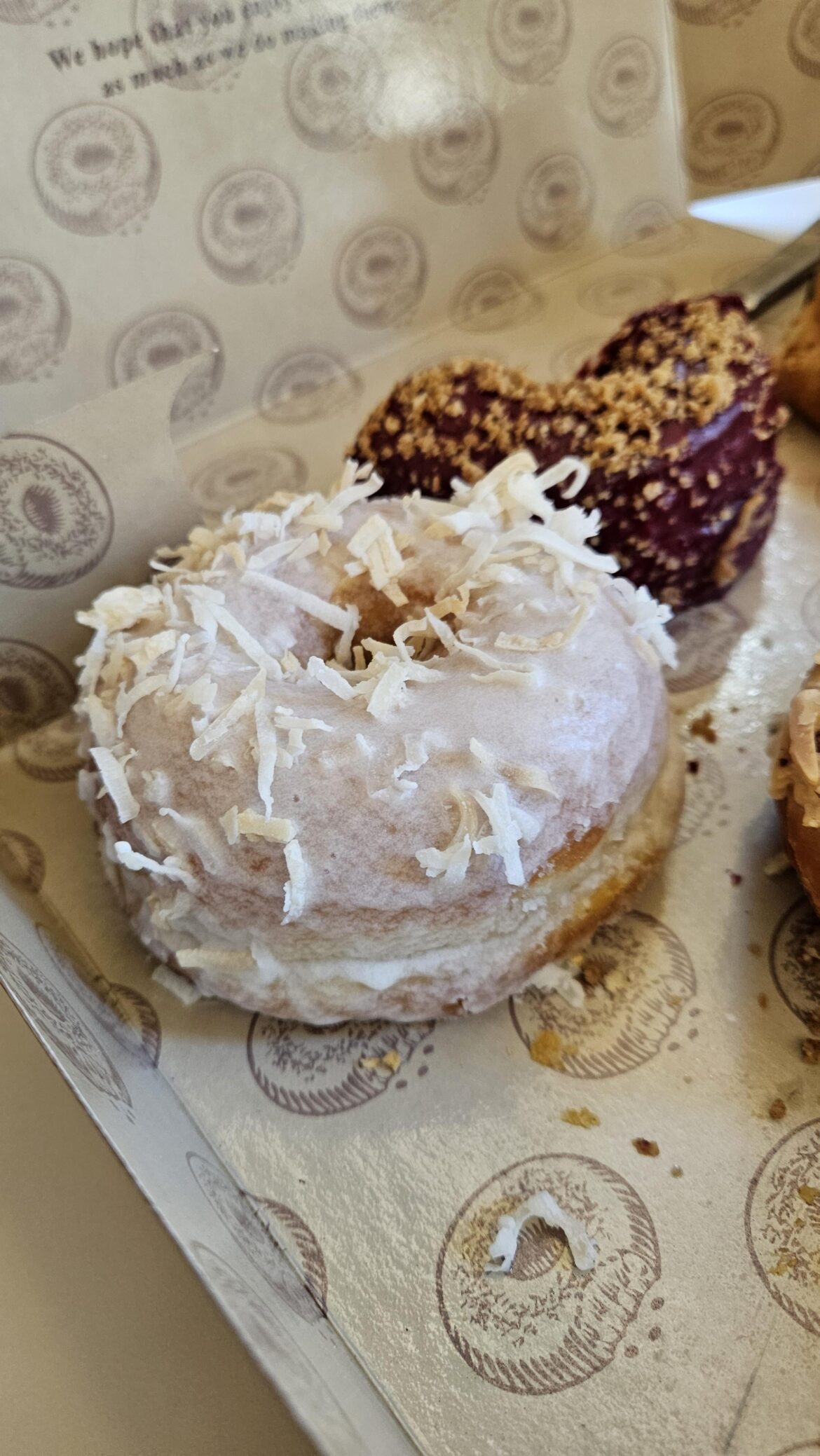Coconut donut from Dough