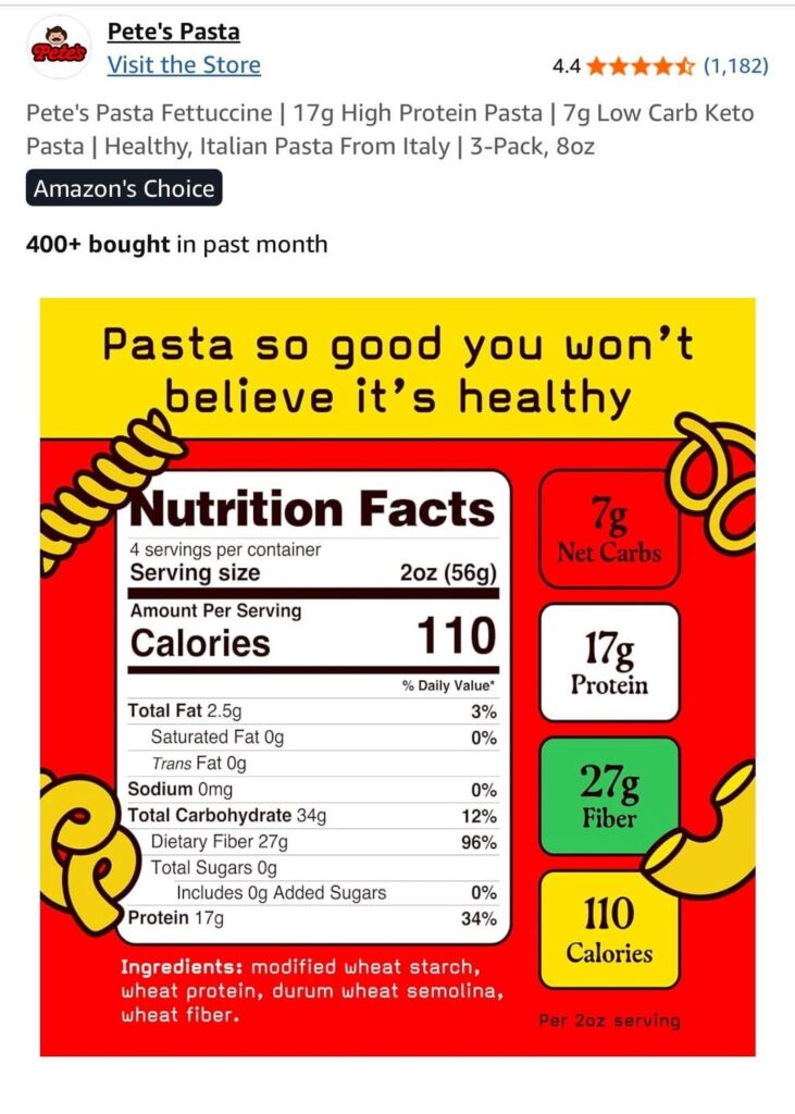 Holy grail low carb pasta - Petes!!