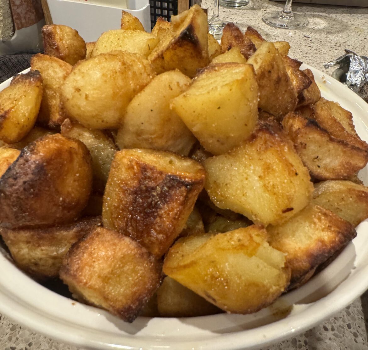 I made 10lb of duck fat potatoes yesterday