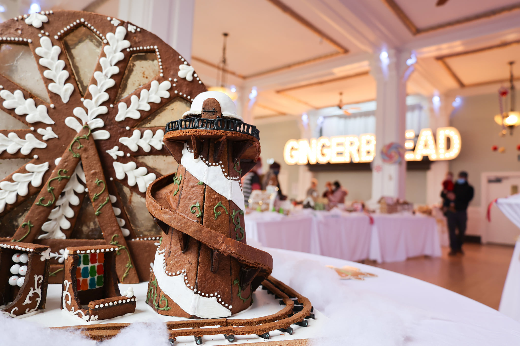 At Hotel Petaluma’s annual Gingerbread Showcase, you’ll see creations that replicate historic Petaluma mansions and other impressive buildings. (Victoria Webb)