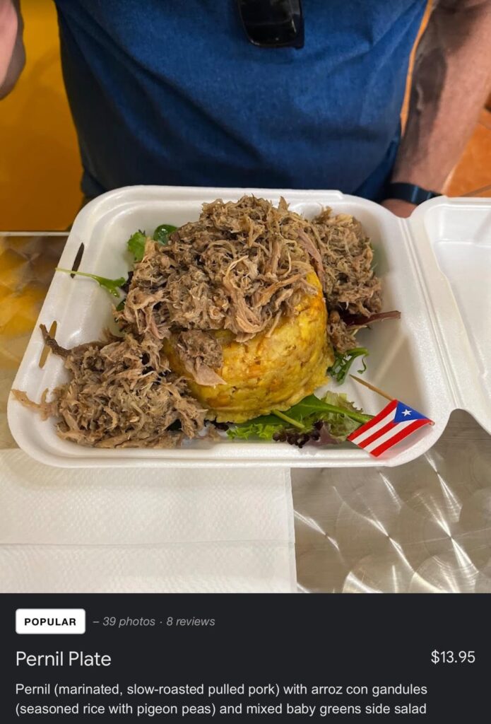 Help with calorie estimate for puerto rican food?