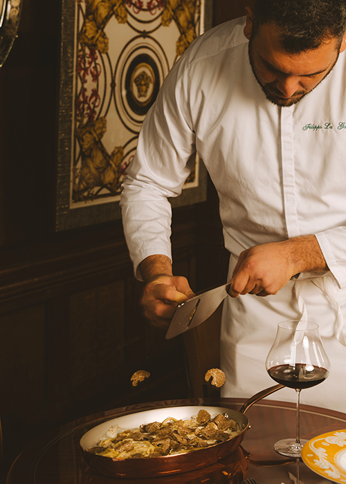 Spaghettone al Tartufo at Gloria Osteria Dublin. Pic: Supplied