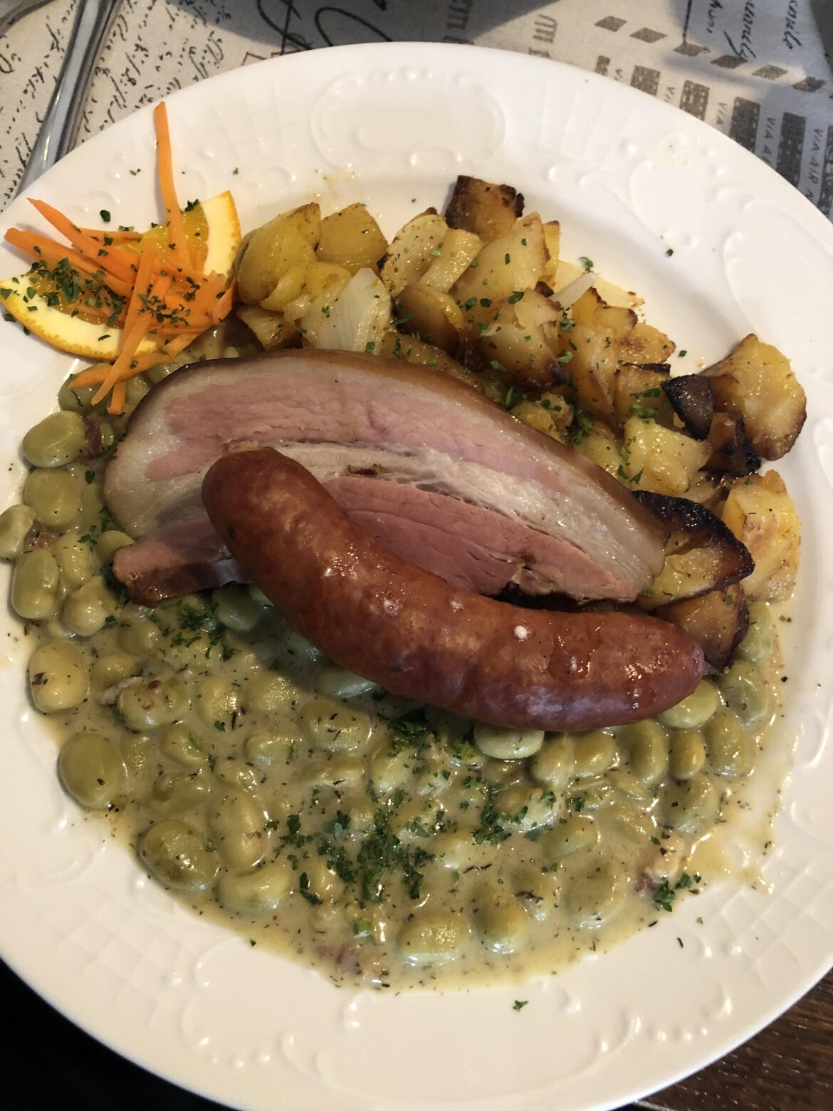 Dicke Bohnen mit Speck