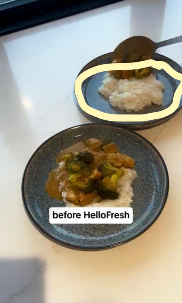 Just seen a social media ad from HelloFresh 🤢 the rice looks horrible Just seen a social media ad from HelloFresh 🤢 the rice looks horrible