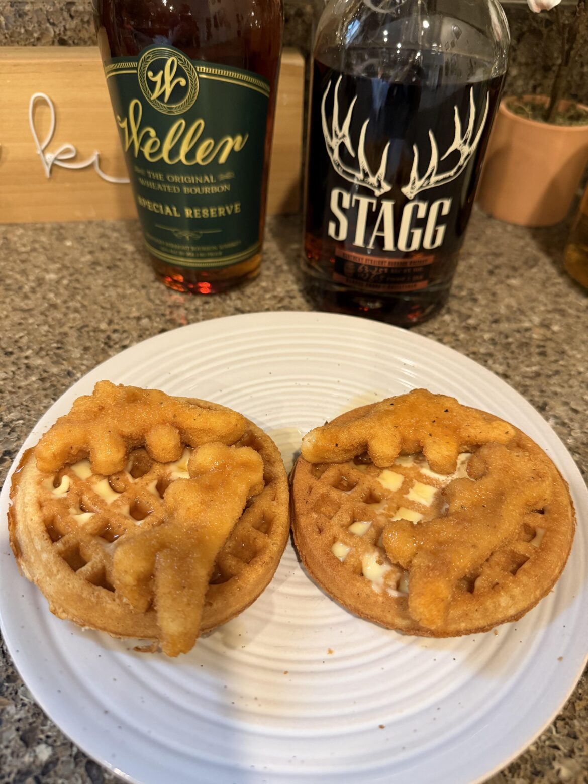 Bootleg chicken and waffles