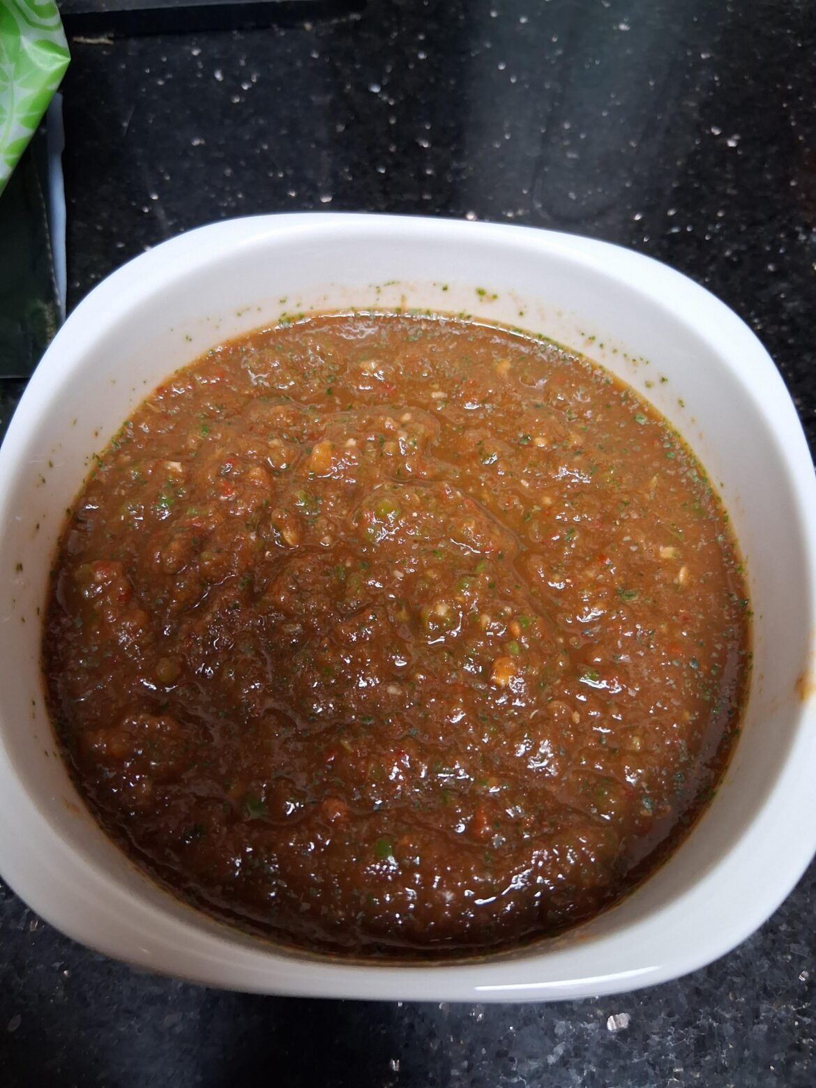 Today's experiment: Salsa roja