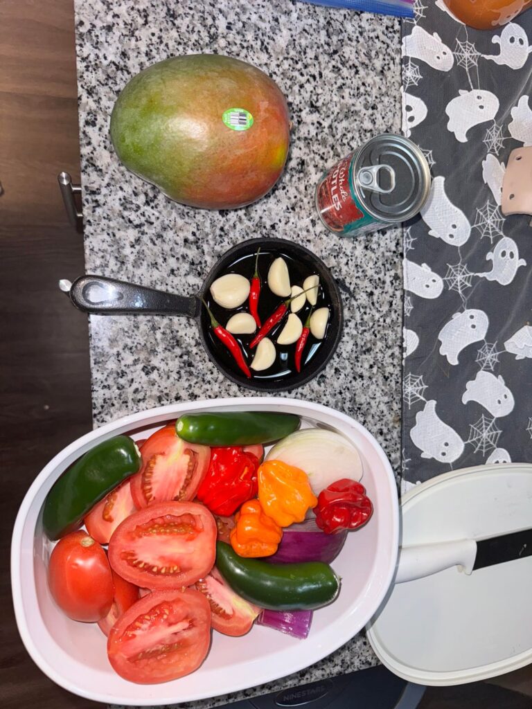 first time making salsa!