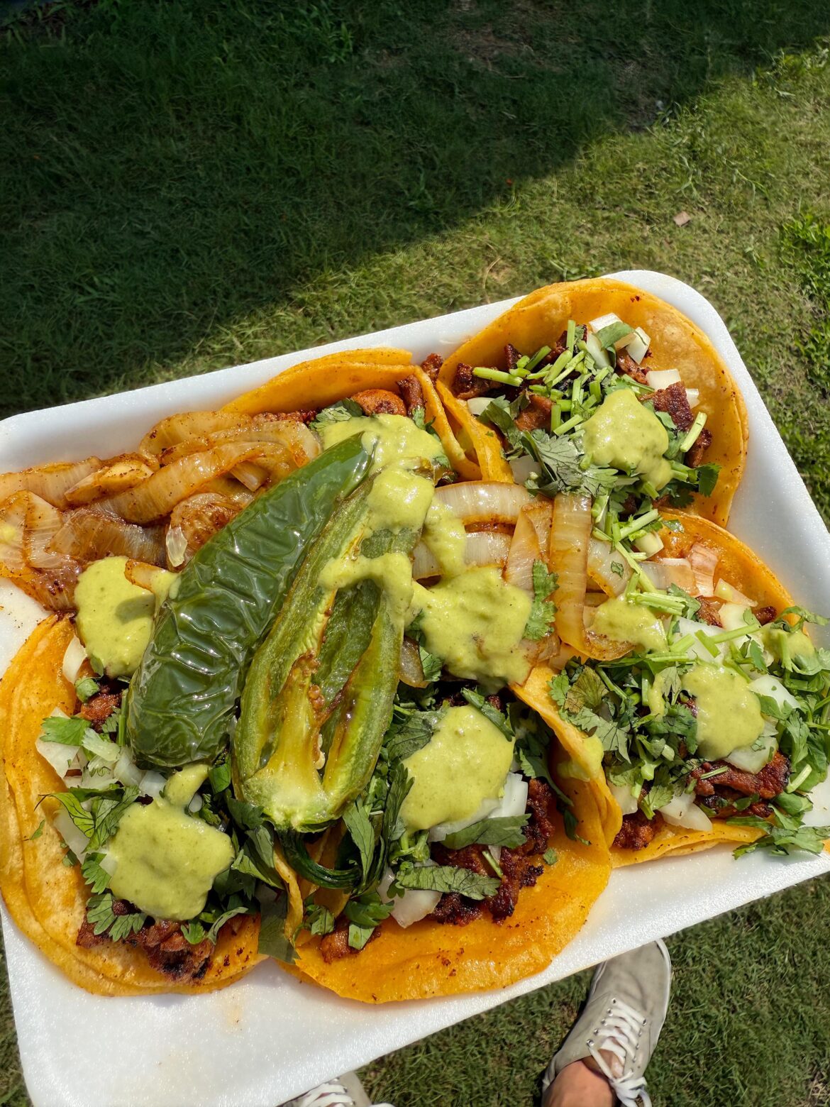 Street style Al Pastor by local food truck