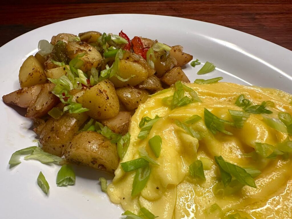 Classic eggs and potatoes