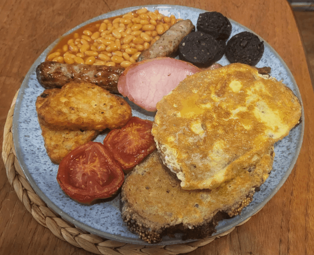 Hungover Sunday Fry Up, mixed it up a bit and went for Eggy Bread